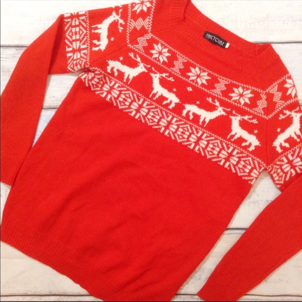 ✨[CHRISTMAS SWEATER]✨Red Knit Sweater